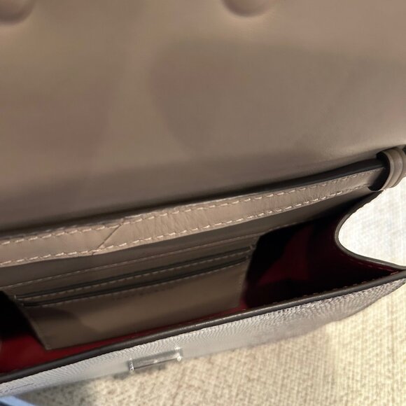 Tory Burch Bon Bon Lizard Embossed Leather Top Handle Bag - Picture 8 of 10